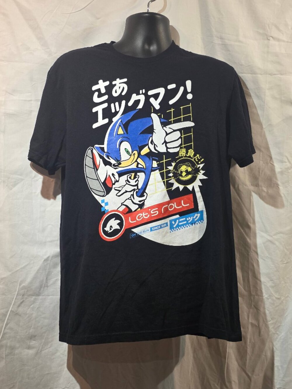 Sonic the Hedgehog Official SEGA Graphic Tee – Size L
